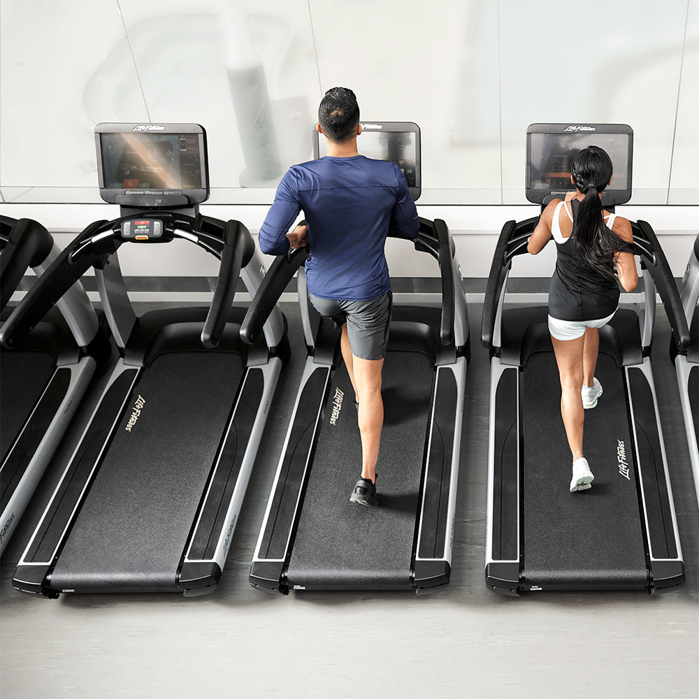Exercisers on Elevation Treadmill
