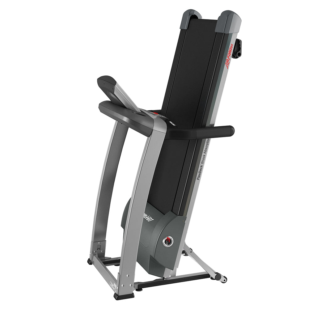 F3 Folding Treadmill, shown folded