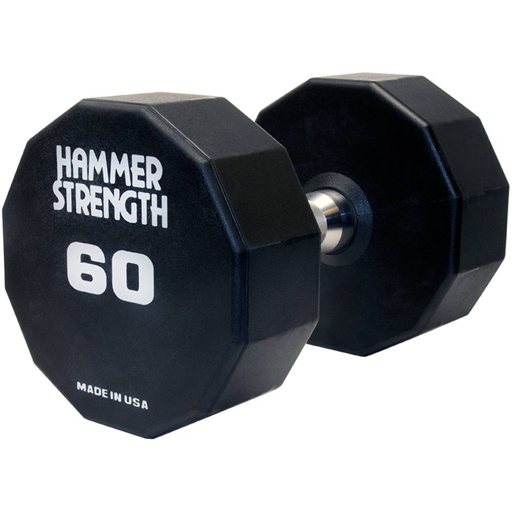 Hammer Strength 12-Sided Urethane Dumbbells - 60lbs