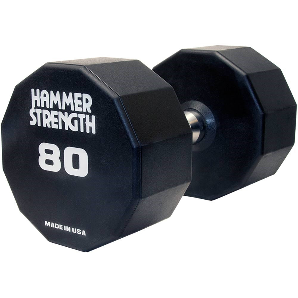 Hammer Strength 12-Sided Urethane Dumbbells - 80lbs