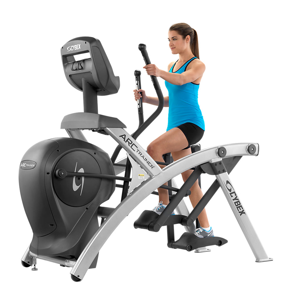 Female exerciser on Cybex Arc Trainer