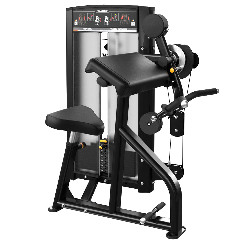 Cybex Ion Series Bicep Curl/Triceps Extension - Charcoal frame, black upholstery