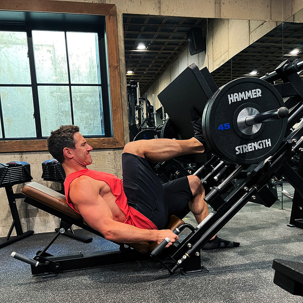 Don Saladino on Hammer Strength Plate-Loaded Linear Leg Press