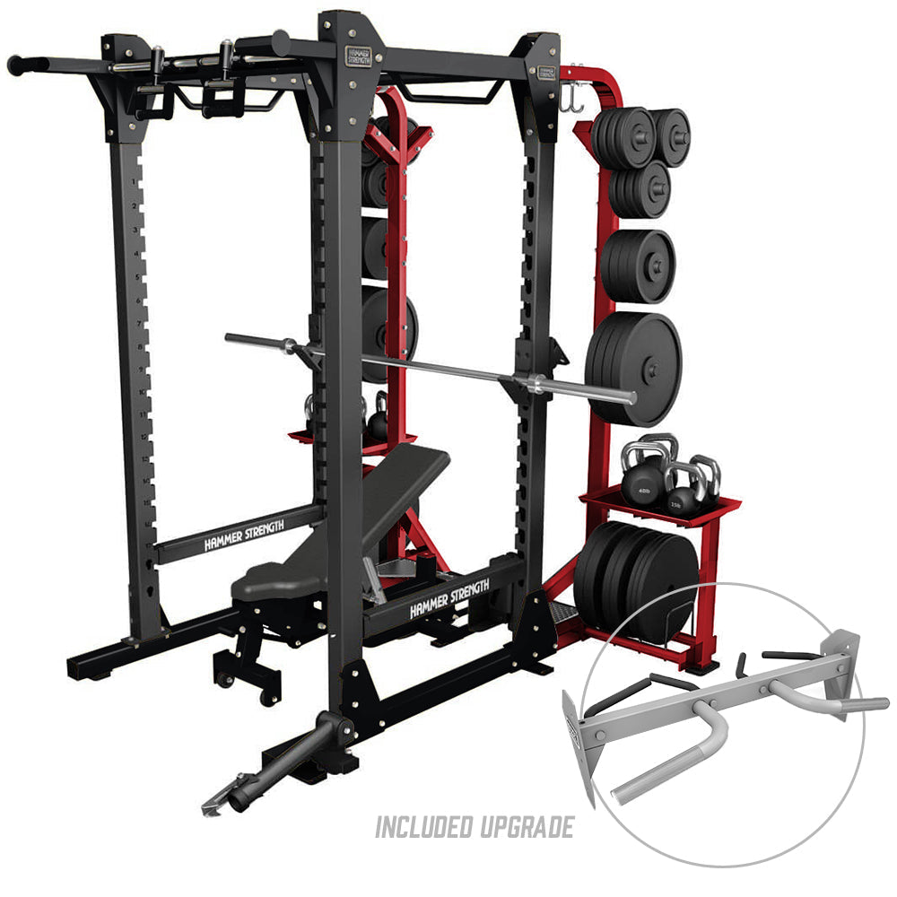 HD Elite Power Rack - Includes Upgrade, Black and Red Frame