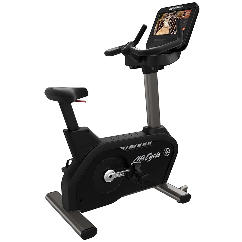 Club Series+ Upright Lifecycle Bike with SE3 HD Console, titanium base