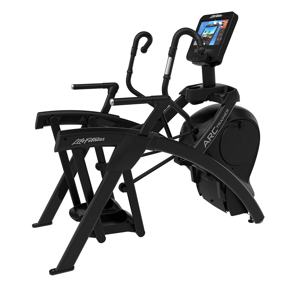 Life Fitness Total Body Arc Trainer exercise machine with touchscreen SE3 HD console - Black Onyx base