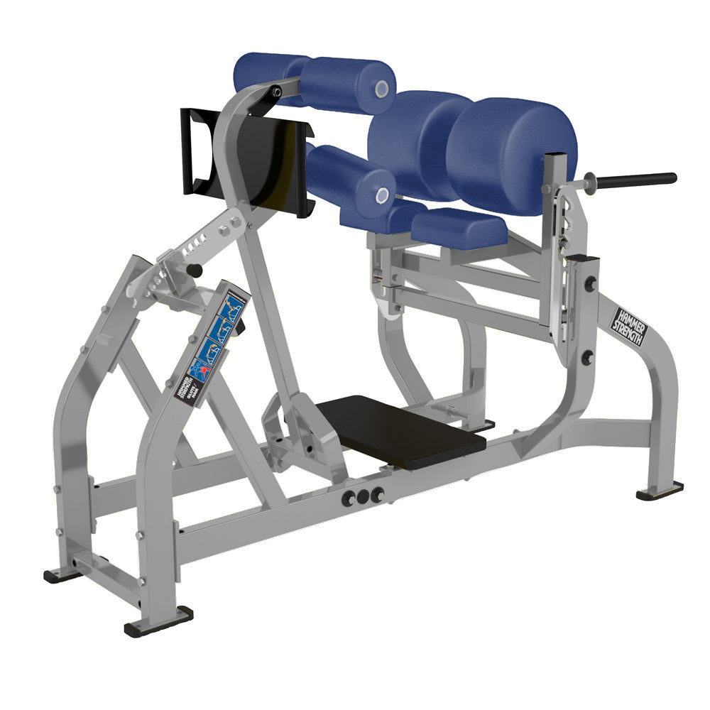 Hammer Strength Glute/Ham Bench - Platinum Frame, Royal Blue Upholstery