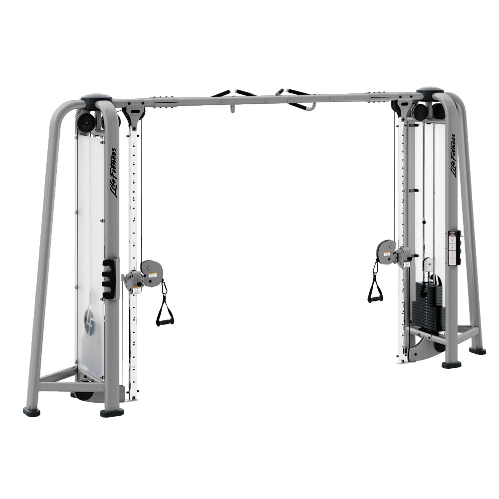 Life Fitness Signature Series Adjustable Cable Crossover Machine, Platinum frame