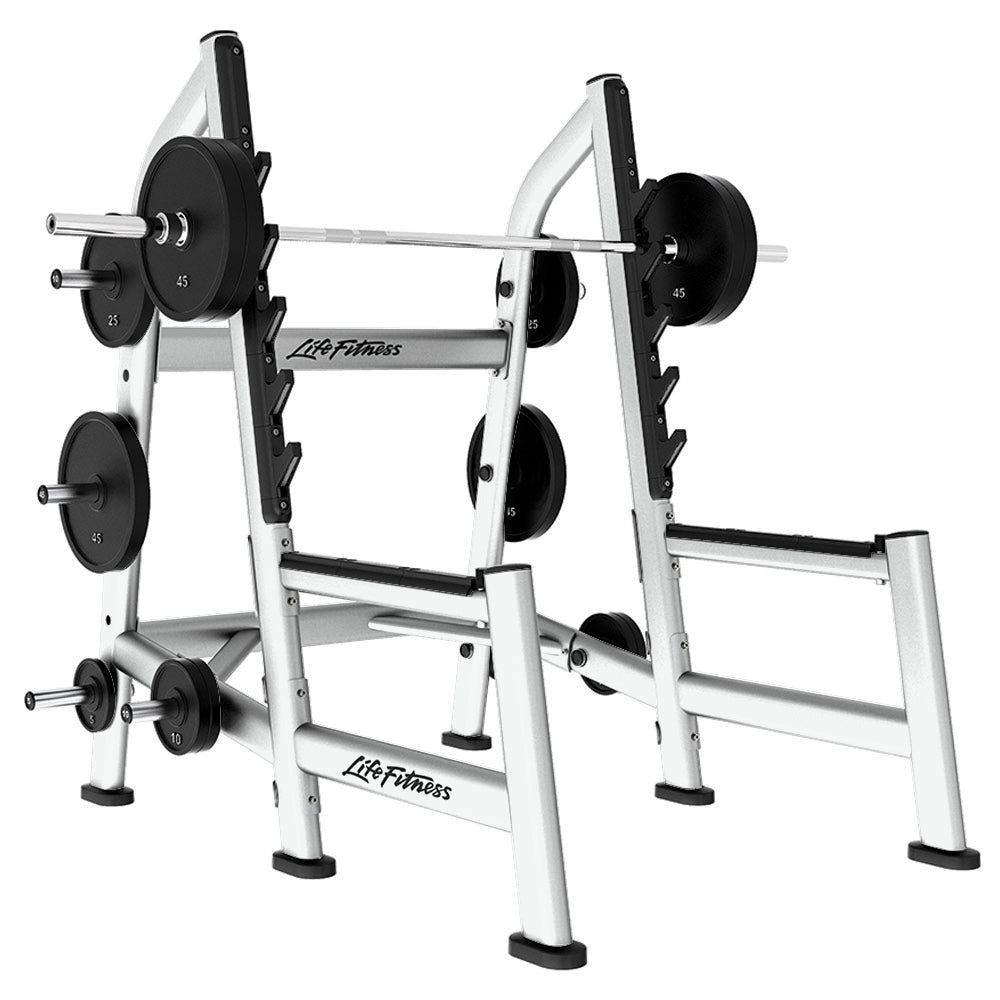 Signature Olympic Squat Rack, White frame - Outlet