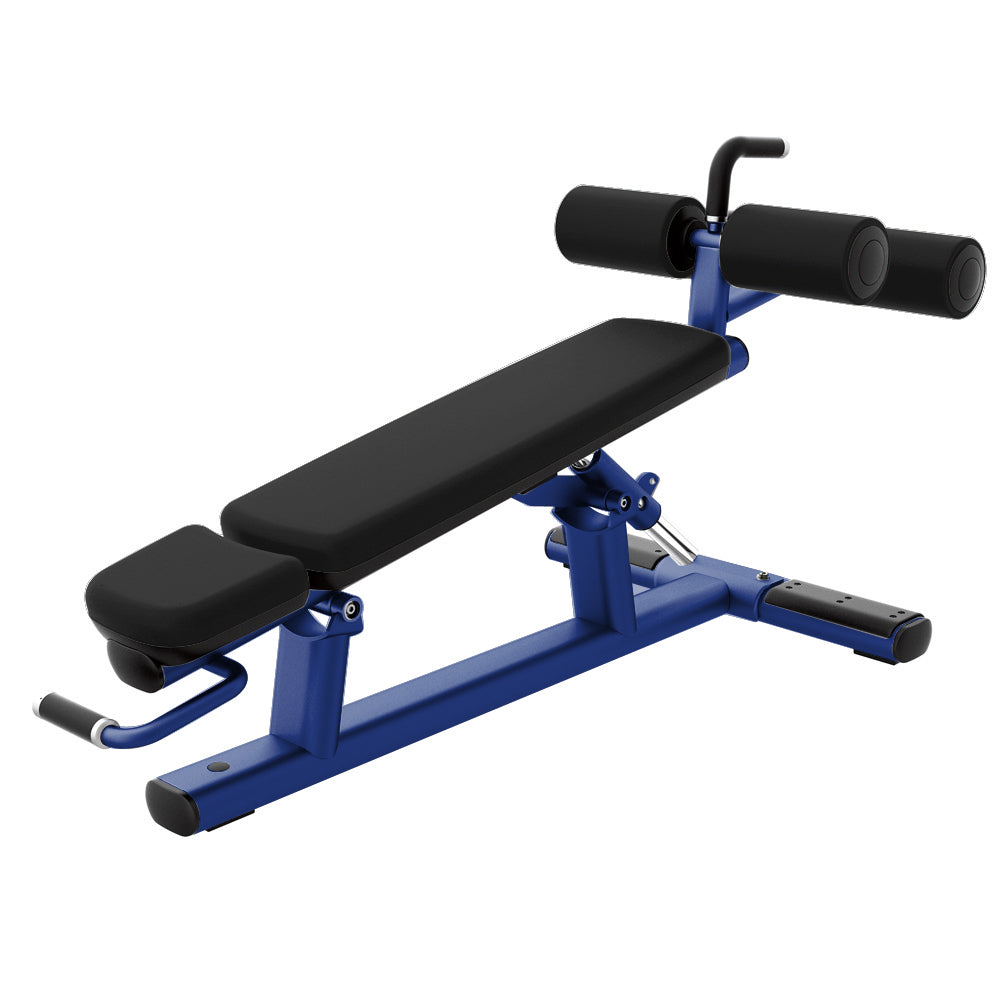 Signature Series Abdominal Crunch Bench - Electric Blue Frame / Black Upholstery