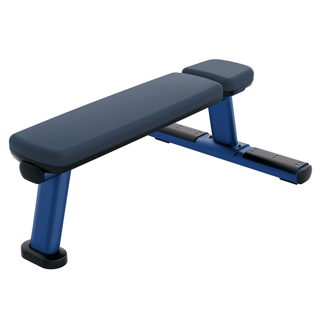 Signature Flat Bench, Blue  frame with azure  upholstery | Outlet