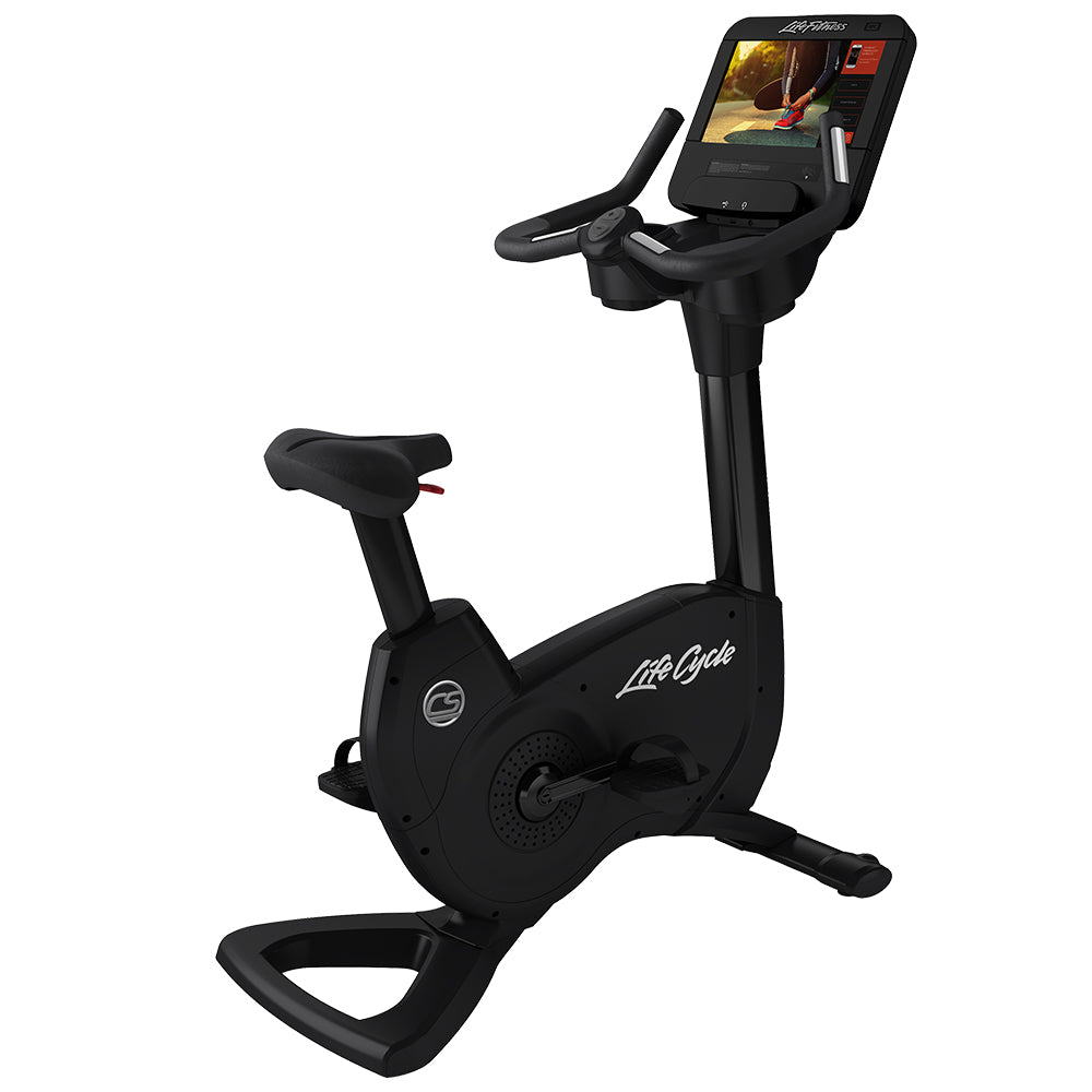 Platinum Club Series Upright Lifecycle Exercise Bike with SE3 HD Console - Black Onyx