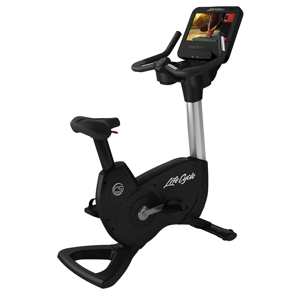 Platinum Club Series Upright Lifecycle Exercise Bike with SE3 HD Console