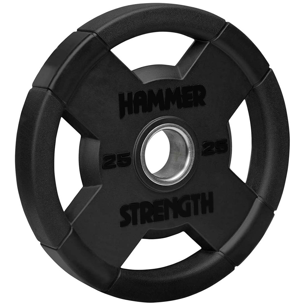 Hammer Strength Round Rubber Olympic Plate - 25 lbs